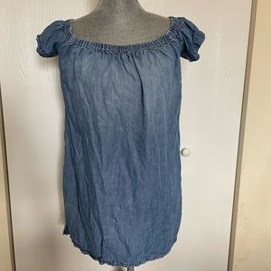Cloth & stone blue denim jean dress